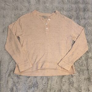 Urban Outfitters Cream Henley Sweater